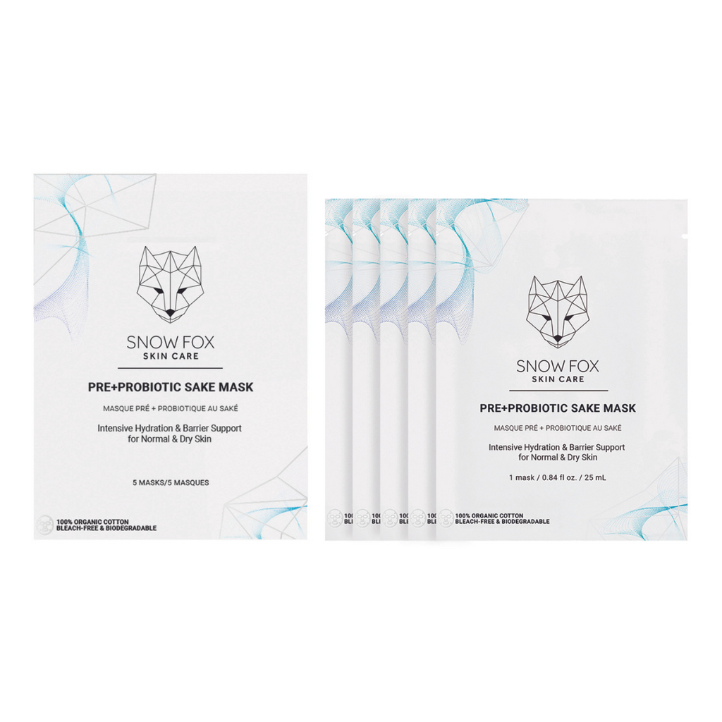 Snow Fox Skincare - Pre+Probiotic Sake Mask 5-pack
